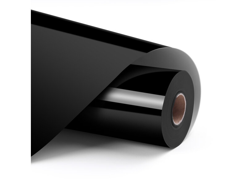 LOKLiK Matless Heat Transfer Vinyl - Glossy Black - 33 x 150 cm