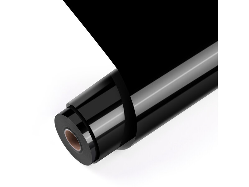 LOKLiK Matless Heat Transfer Vinyl - Glossy Black - 33 x 150 cm