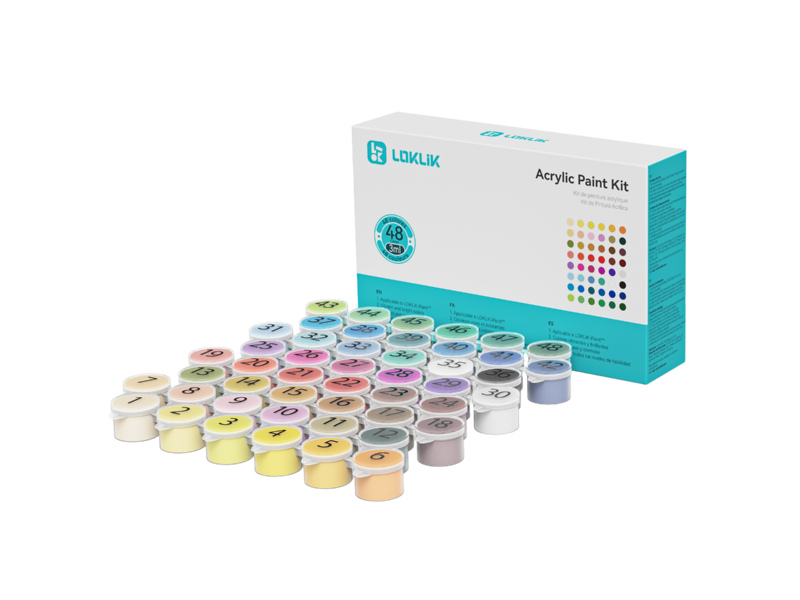 LOKLiK Acryl Verf Kit - 48 kleuren