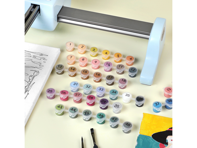 LOKLiK Acryl Verf Kit - 48 kleuren
