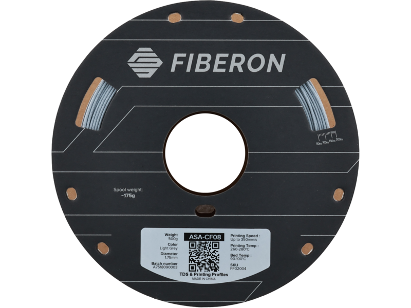 Polymaker Fiberon ASA-CF08 Light Grey 500g 1.75 mm
