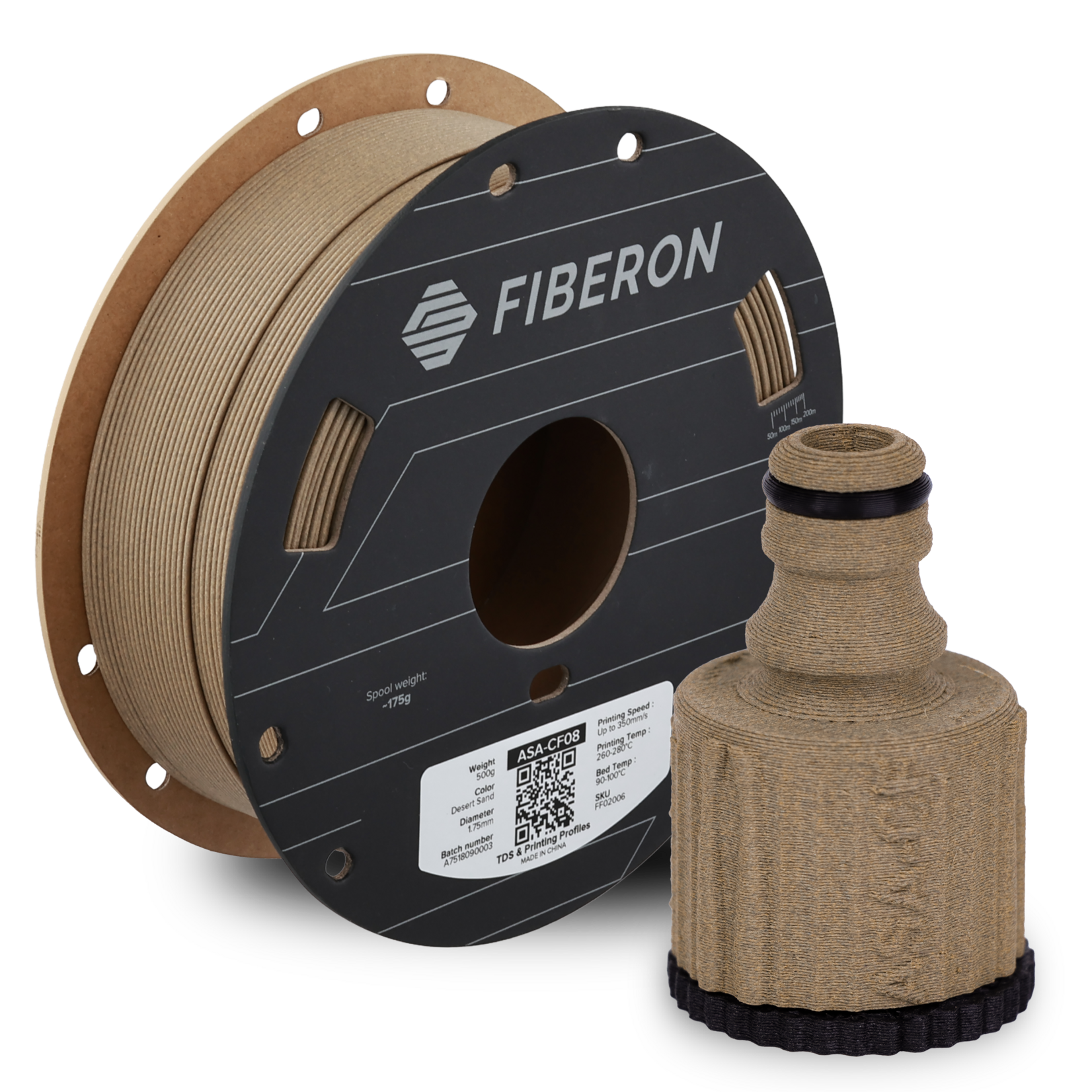 Polymaker Fiberon ASA-CF08 Desert Sand 500g 1.75 mm