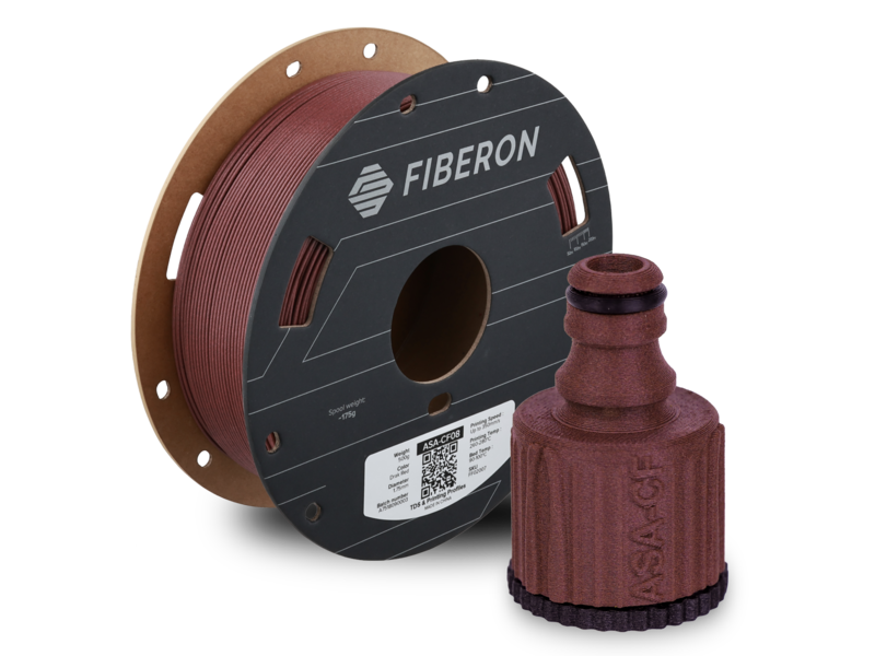 Polymaker Fiberon ASA-CF08 Dark Red 500g 1.75 mm