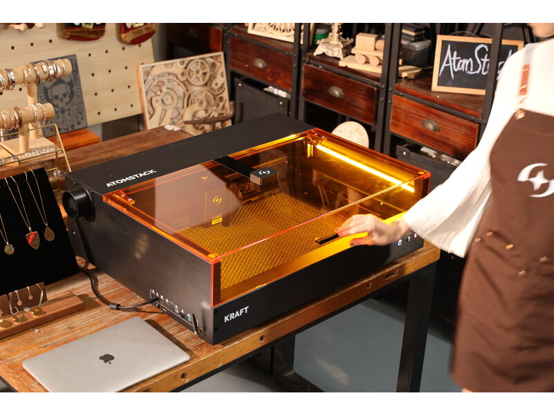 AtomStack Kraft Dual Laser Cutter - 20 W Diode + 1.2 W IR