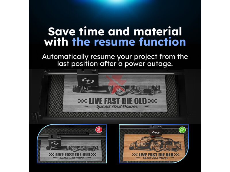 AtomStack Hurricane Laser Cutter 55W