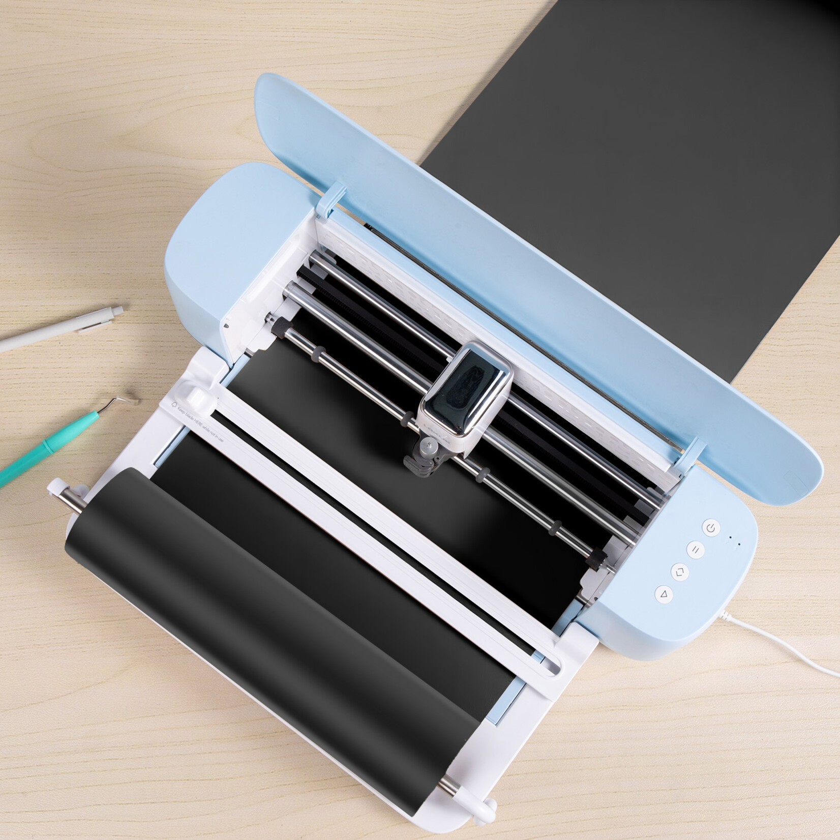 LOKLiK Matless Heat Transfer Vinyl - Glossy Black - 33 x 150 cm