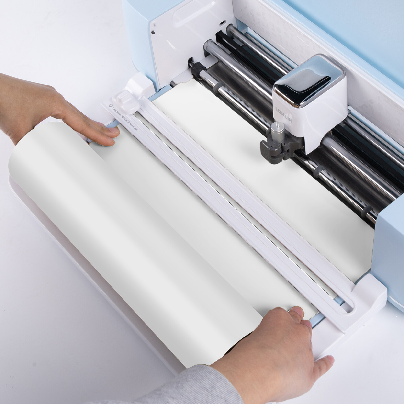 LOKLiK Matless Permanent klevende vinyl  Mat wit - 33 x 305 cm