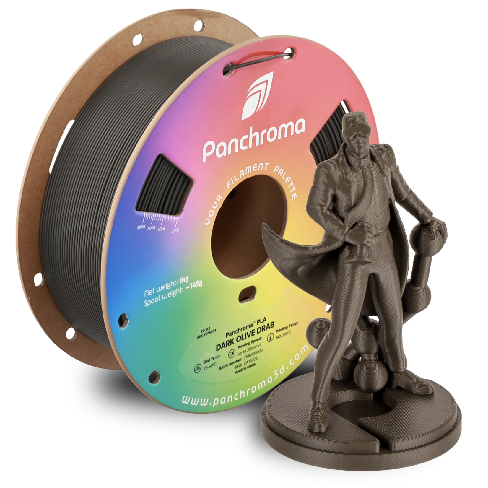 Polymaker Panchroma Basic PLA - Basic Donker olijfgroen