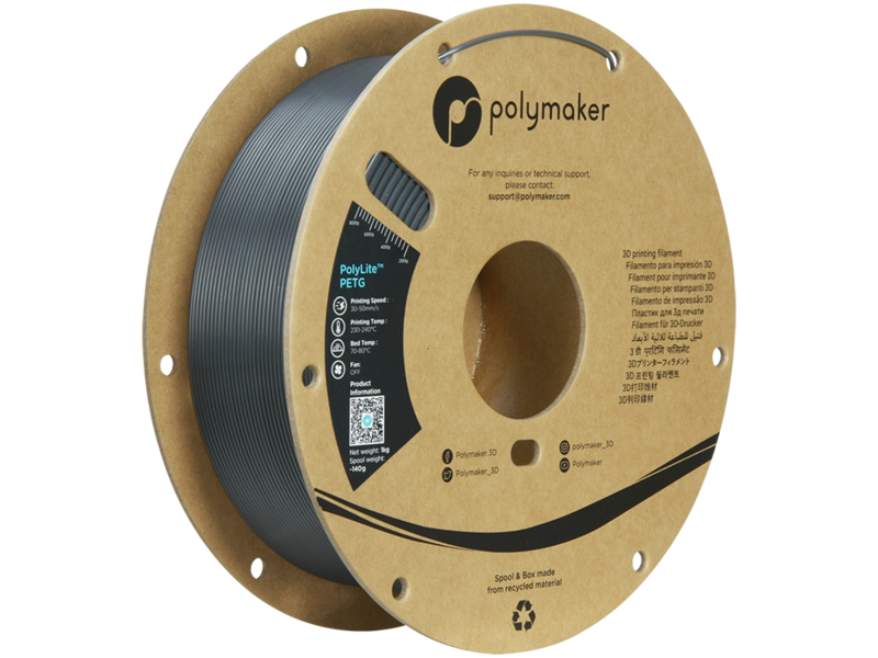 Polymaker Polylite PETG Dark Grey 1.75mm