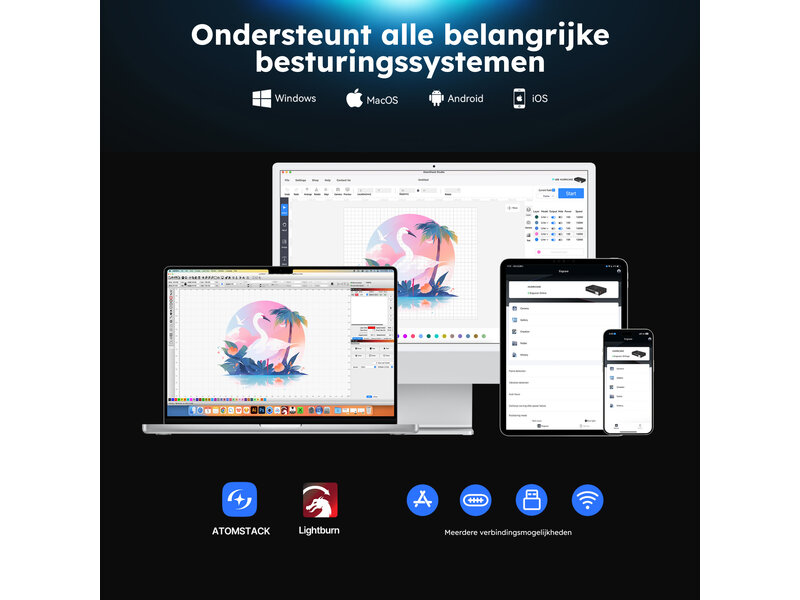 AtomStack Kraft Laser Cutter - 40 W Diode