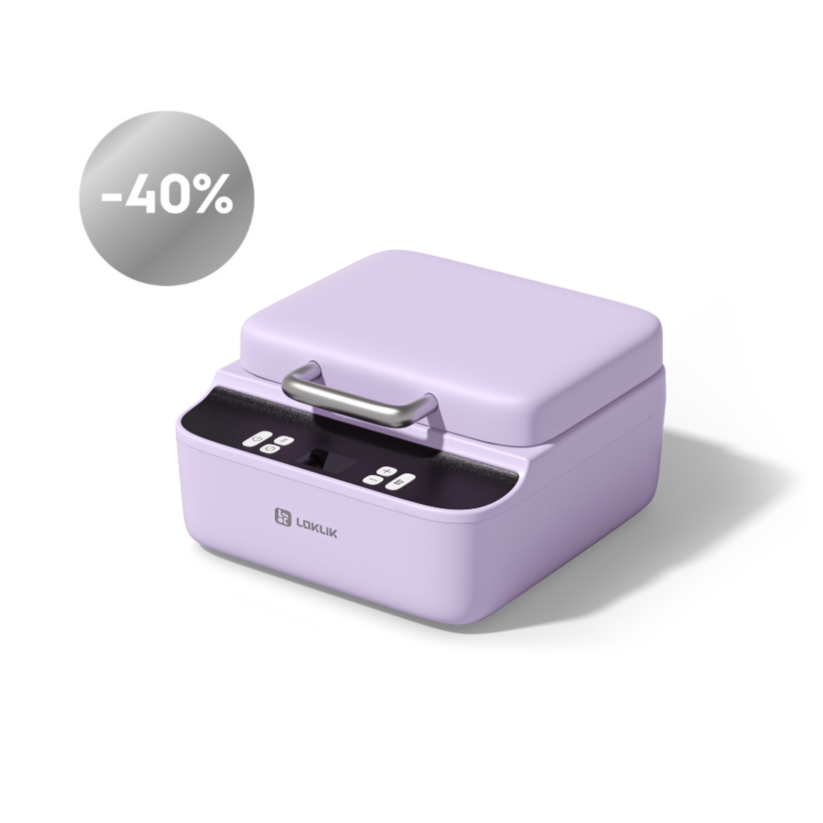 LOKLiK Open Box Silver Phone Case Heat Press - Lavender Purple