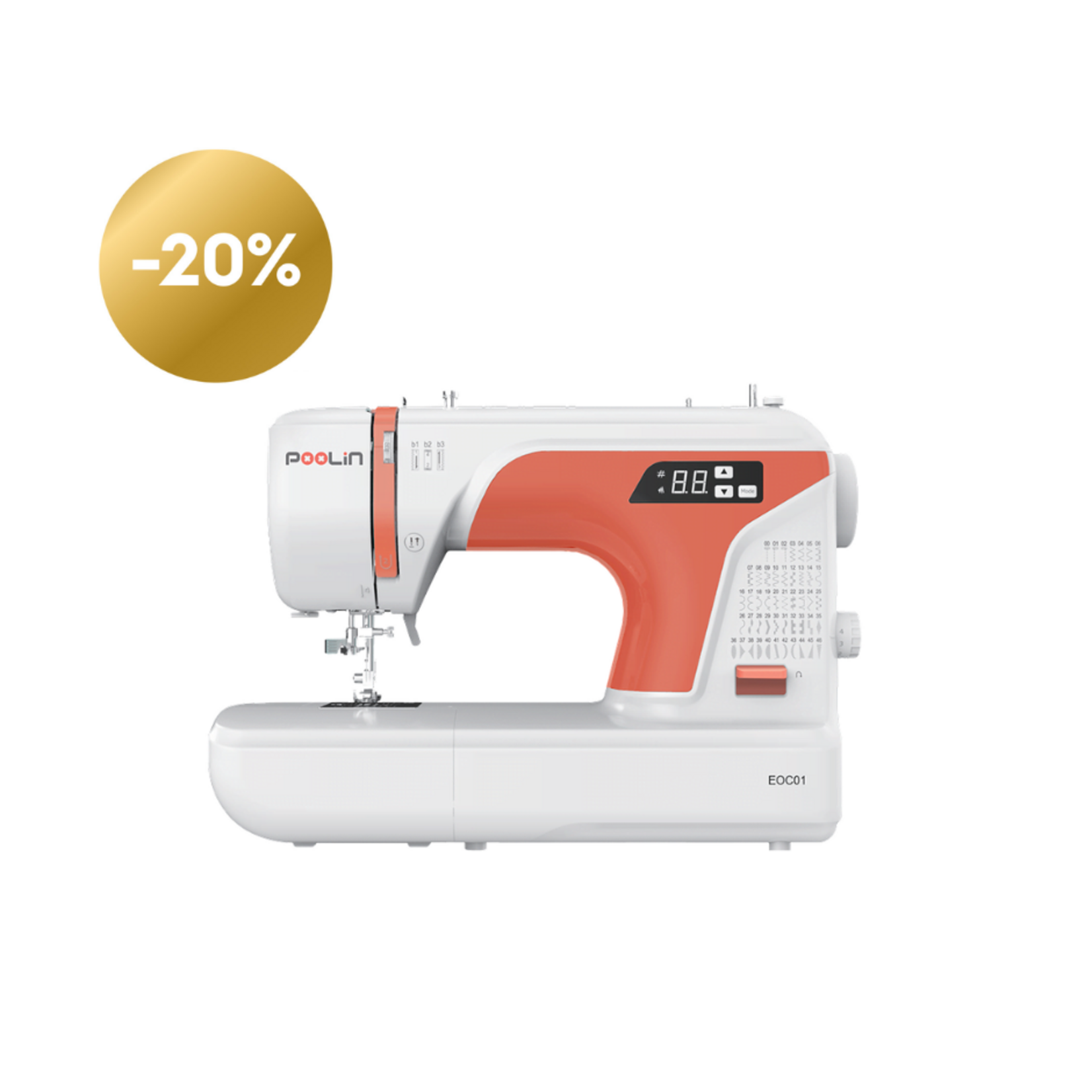 PooLin Open Box Gold EOC01 Sewing Machine