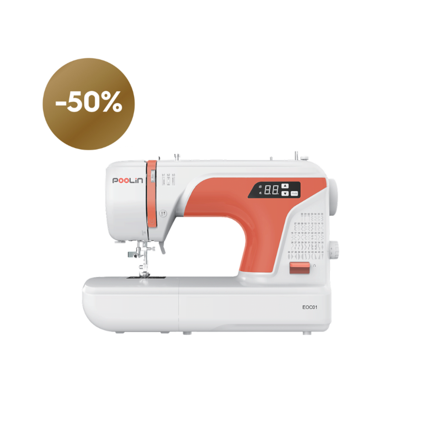 PooLin Open Box Bronze EOC01 Sewing Machine