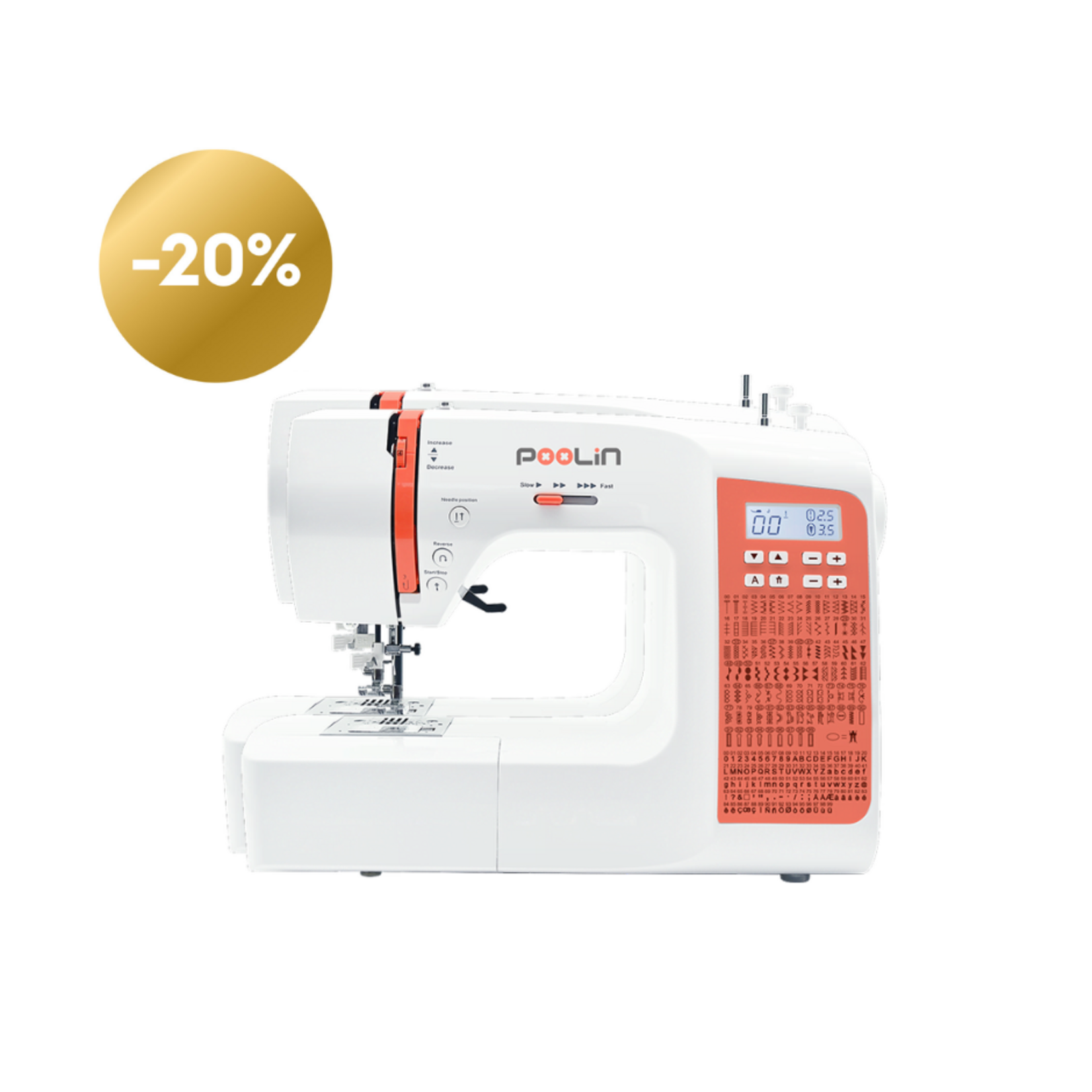 PooLin Open Box Gold EOC02 Sewing Machine