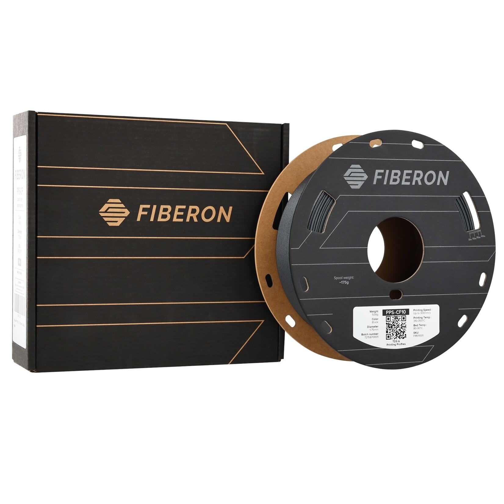 Polymaker Fiberon PPS-CF10 Black 500g 1.75 mm