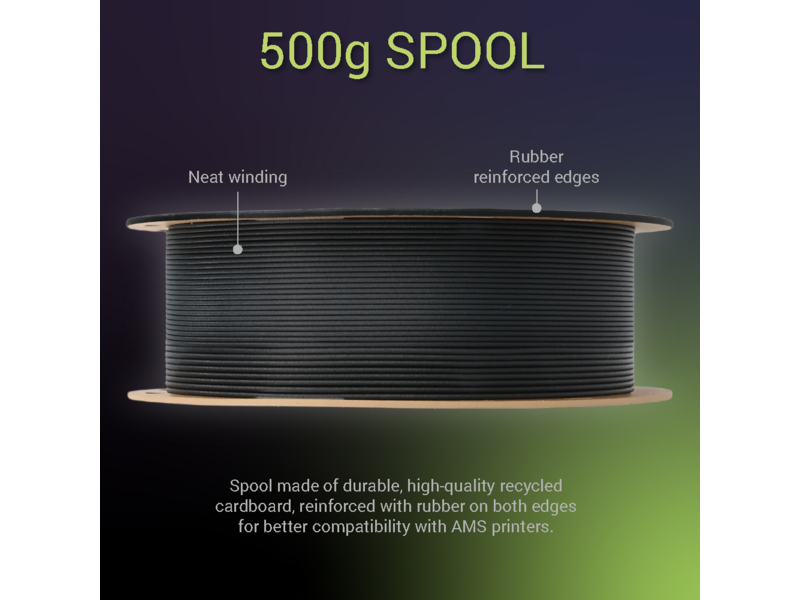 Polymaker Fiberon PA612-CF15 Black 500g 1.75 mm