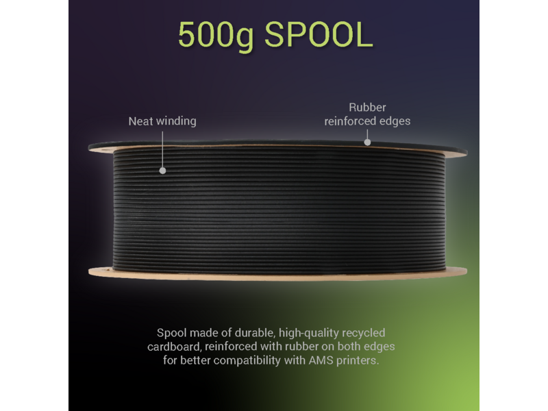 Polymaker Fiberon PA12-CF10 Black 500g 1.75 mm