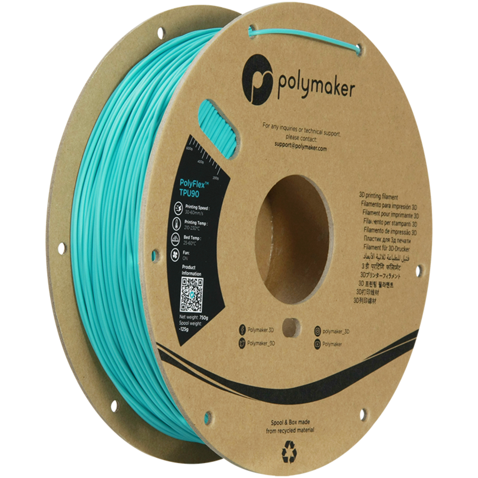 Polymaker Polyflex TPU-90A Teal