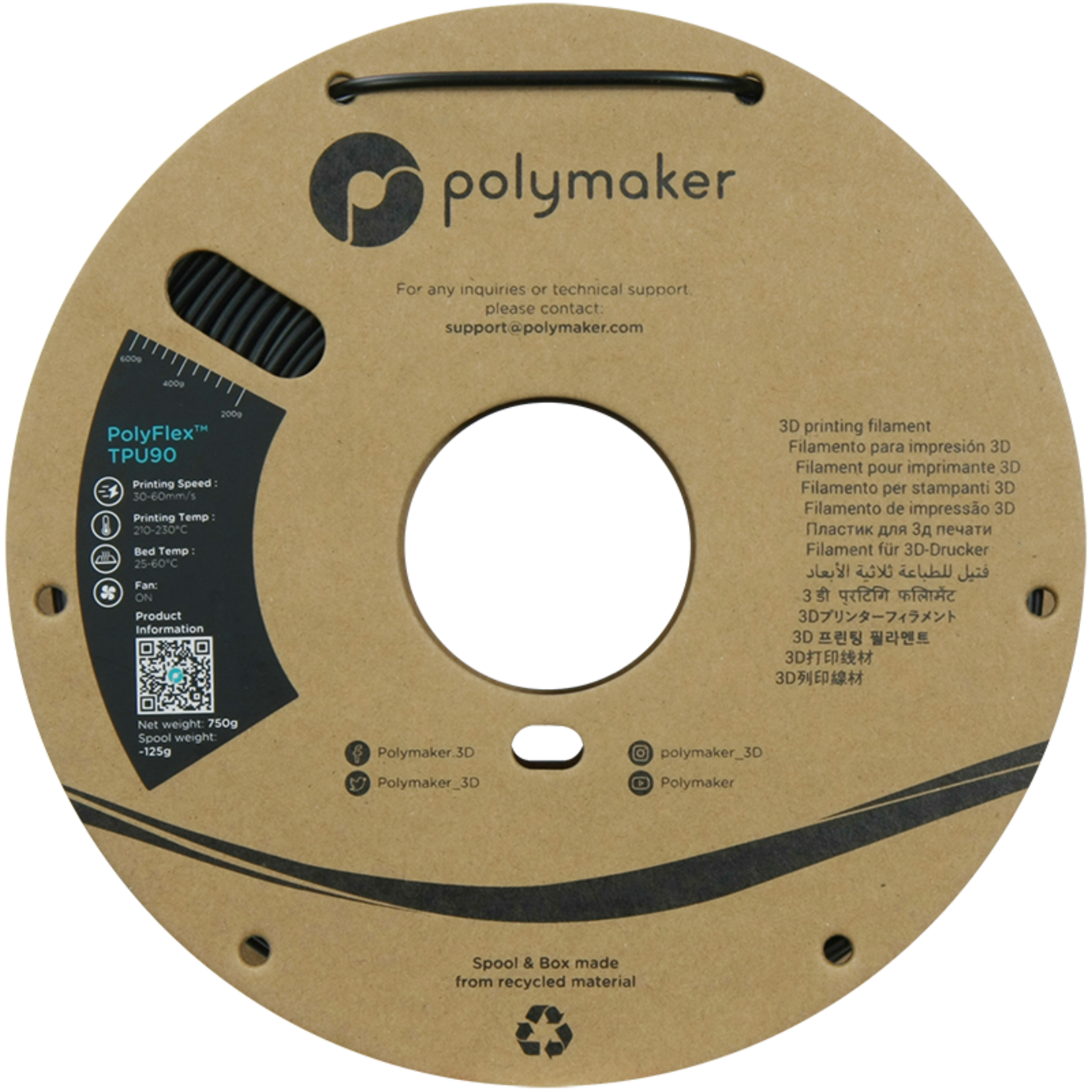 Polymaker Polyflex TPU-90A Black