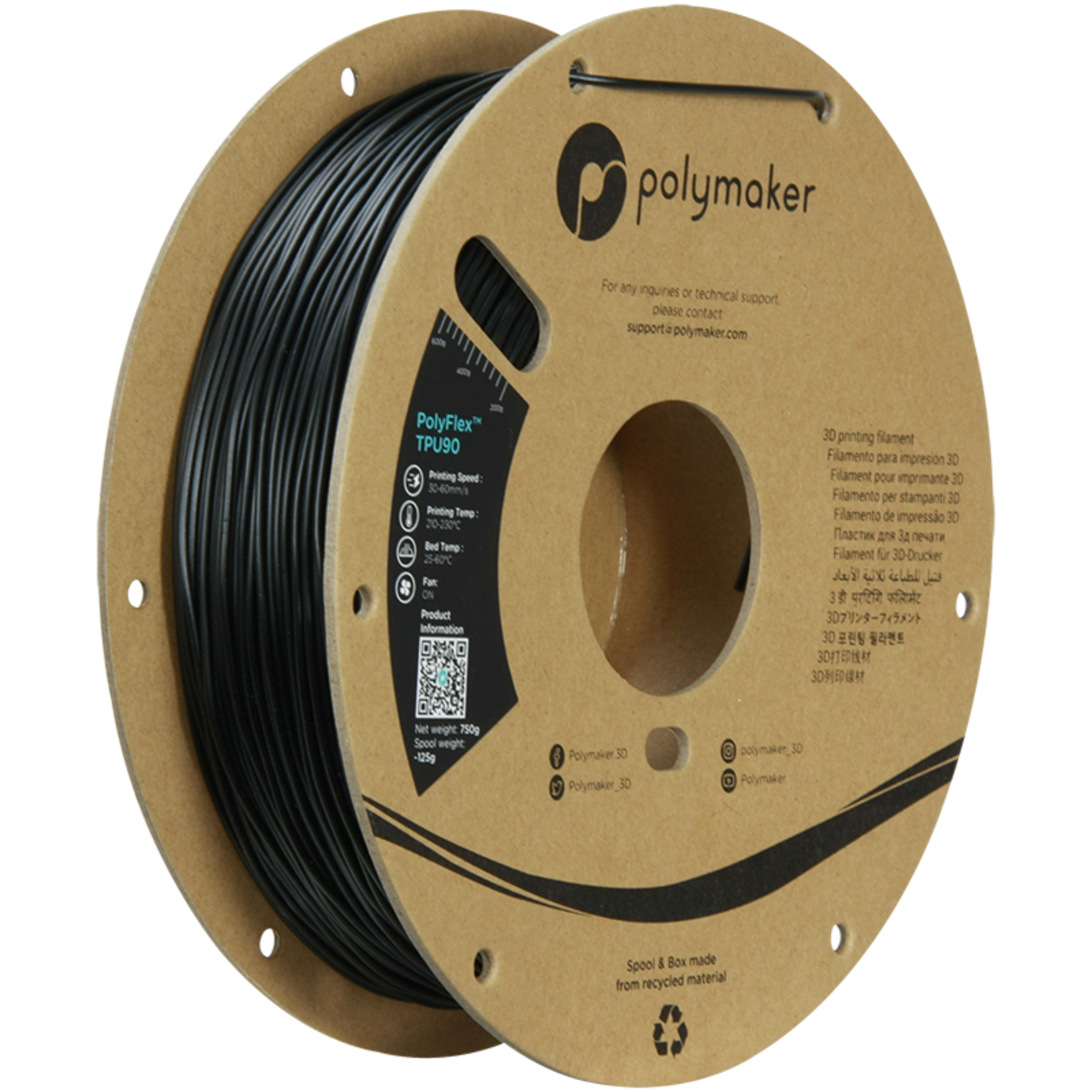 Polymaker Polyflex TPU-90A Black