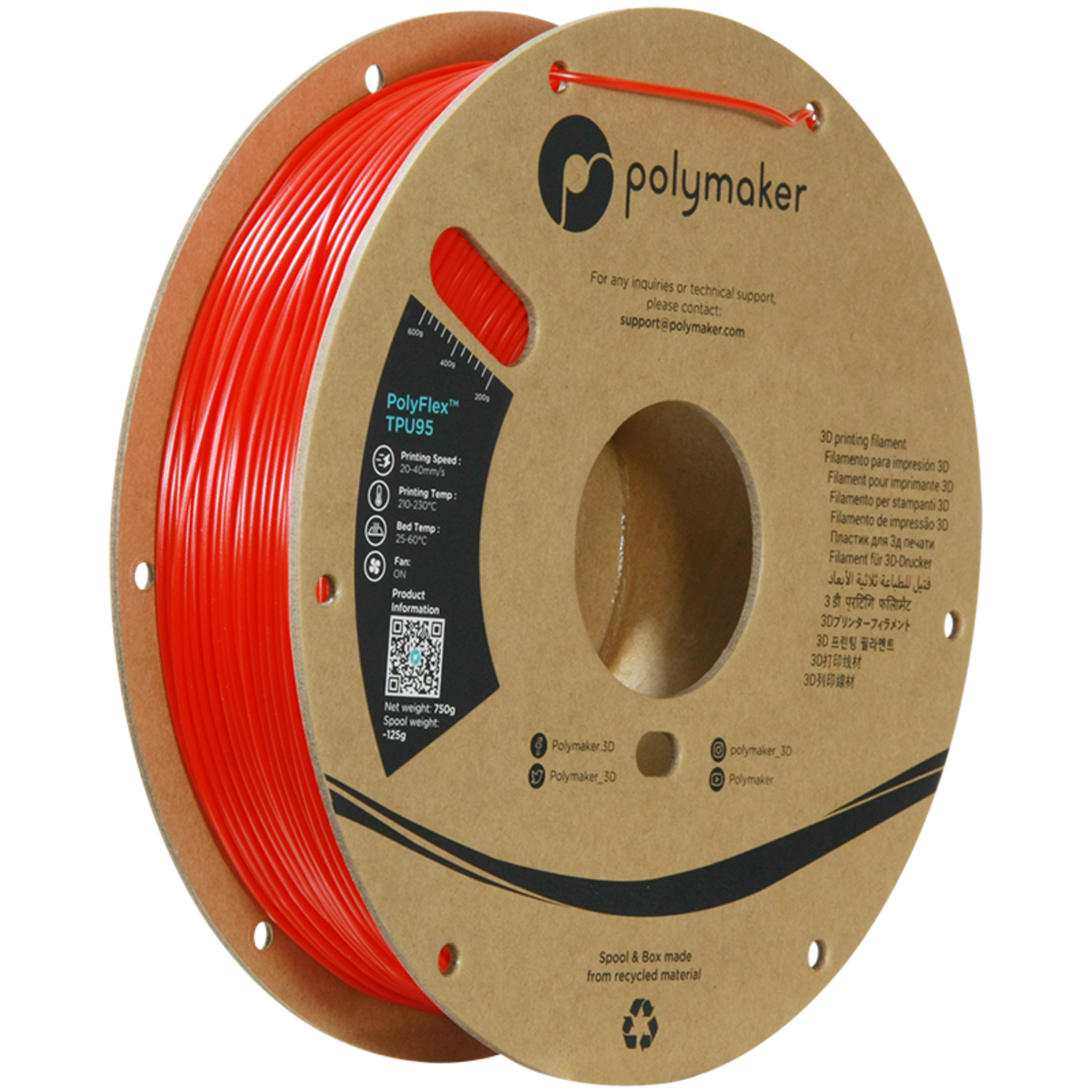 Polymaker Polyflex TPU-95A Red