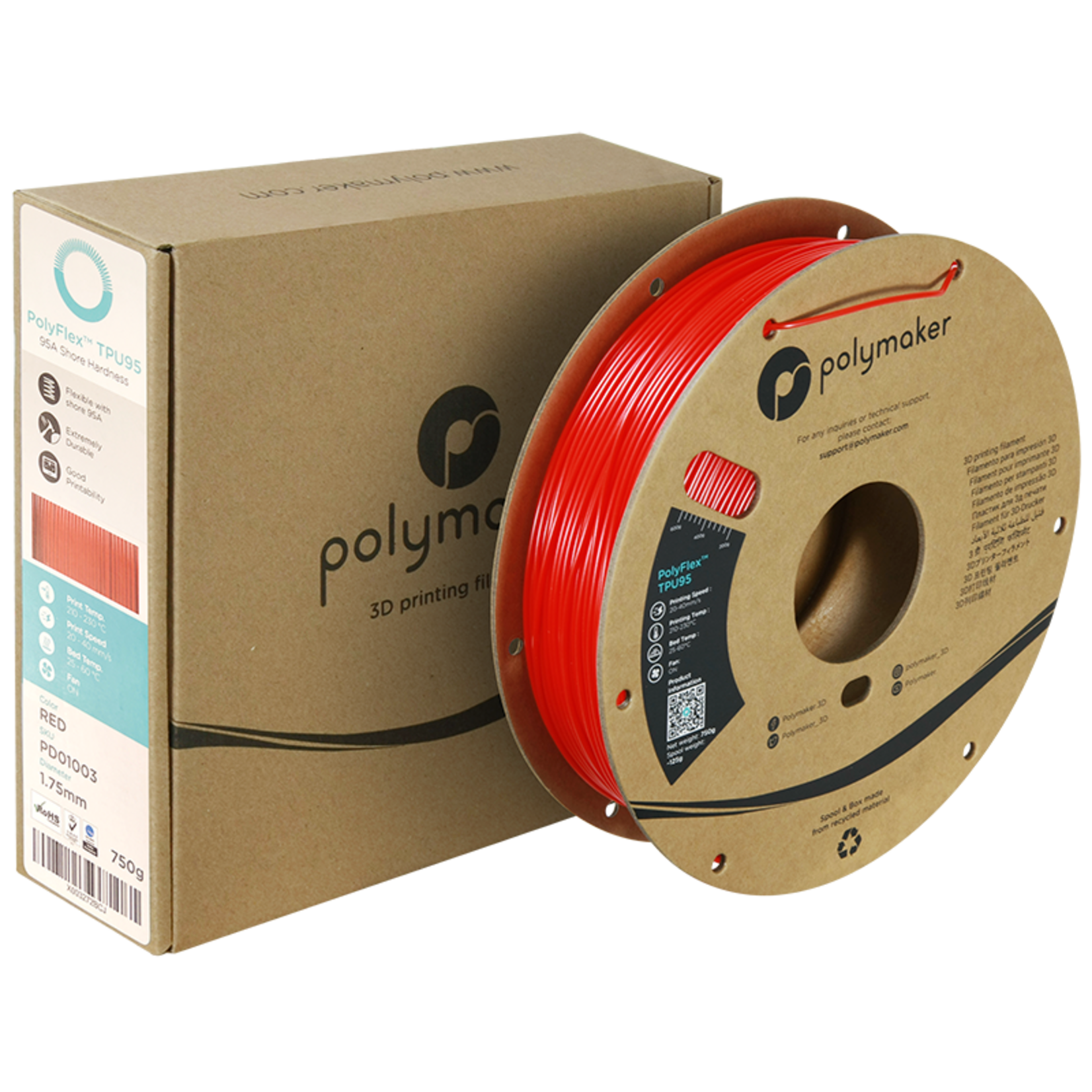 Polymaker Polyflex TPU-95A Red