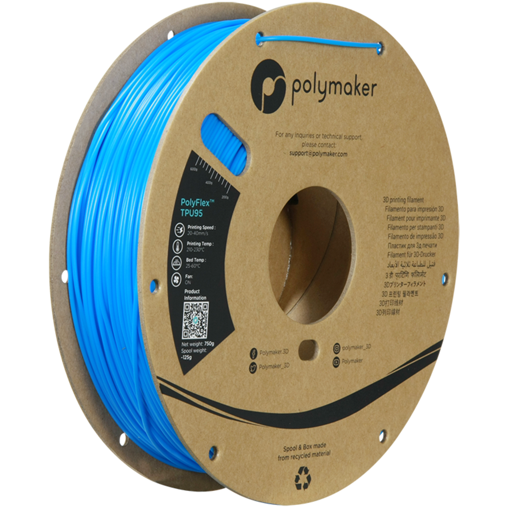 Polymaker Polyflex TPU-95A Blue