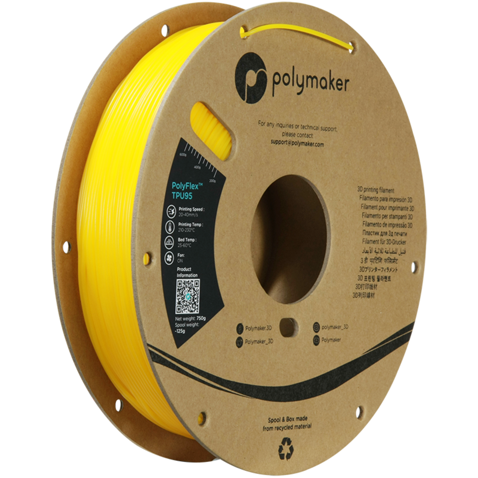 Polymaker Polyflex TPU-95A Geel