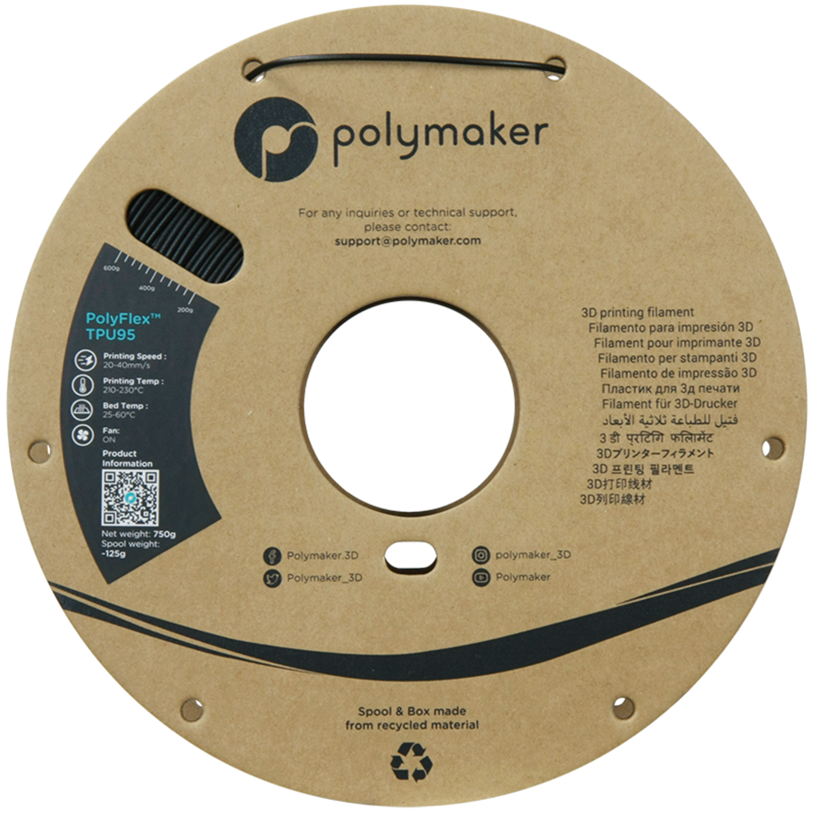 Polymaker Polyflex TPU-95A Black