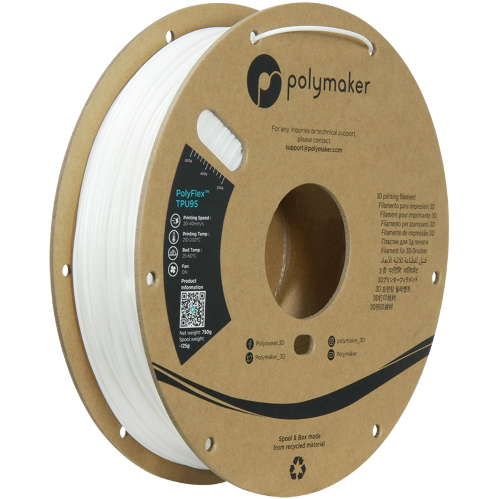 Polymaker Polyflex TPU-95A White
