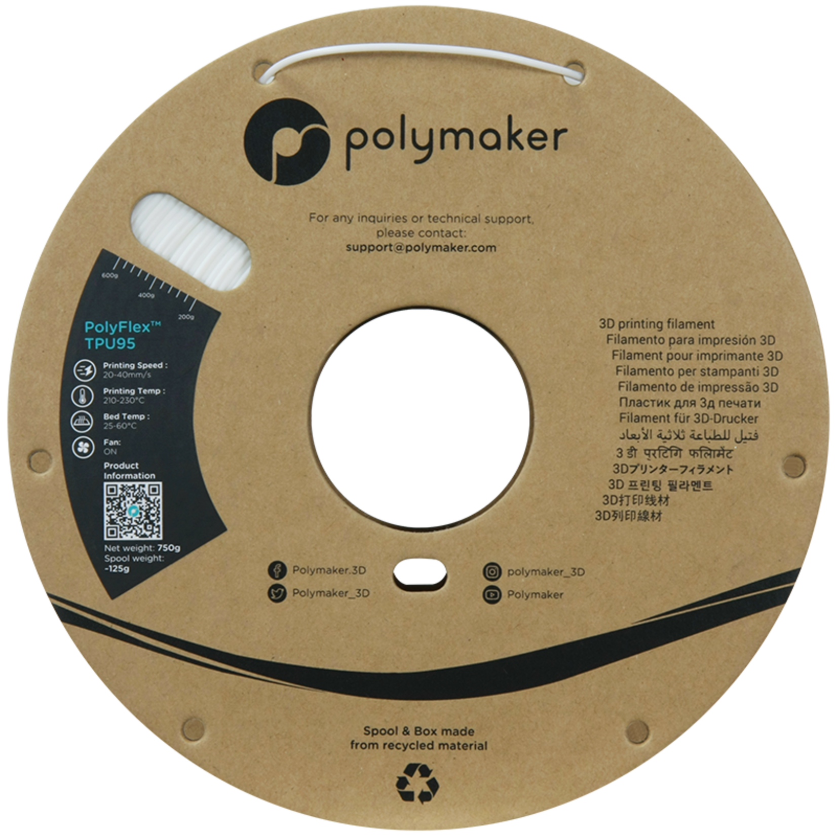 Polymaker Polyflex TPU-95A White