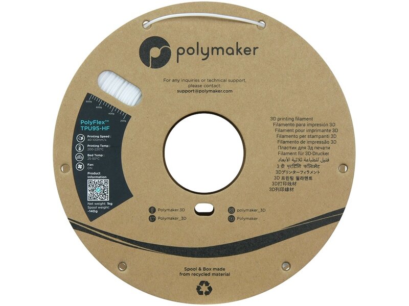 Polymaker PolyFlex Industrial TPU-95 HF Wit