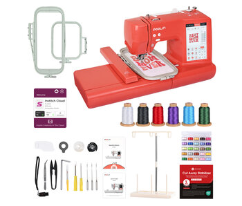 PooLin EOC05 Embroidery Machine (red)