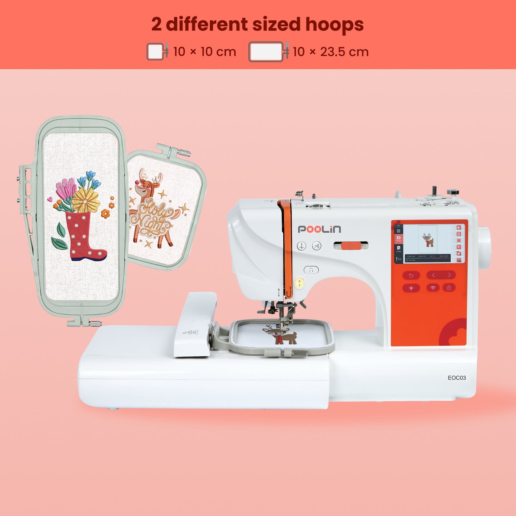 PooLin EOC03 Embroidery Machine