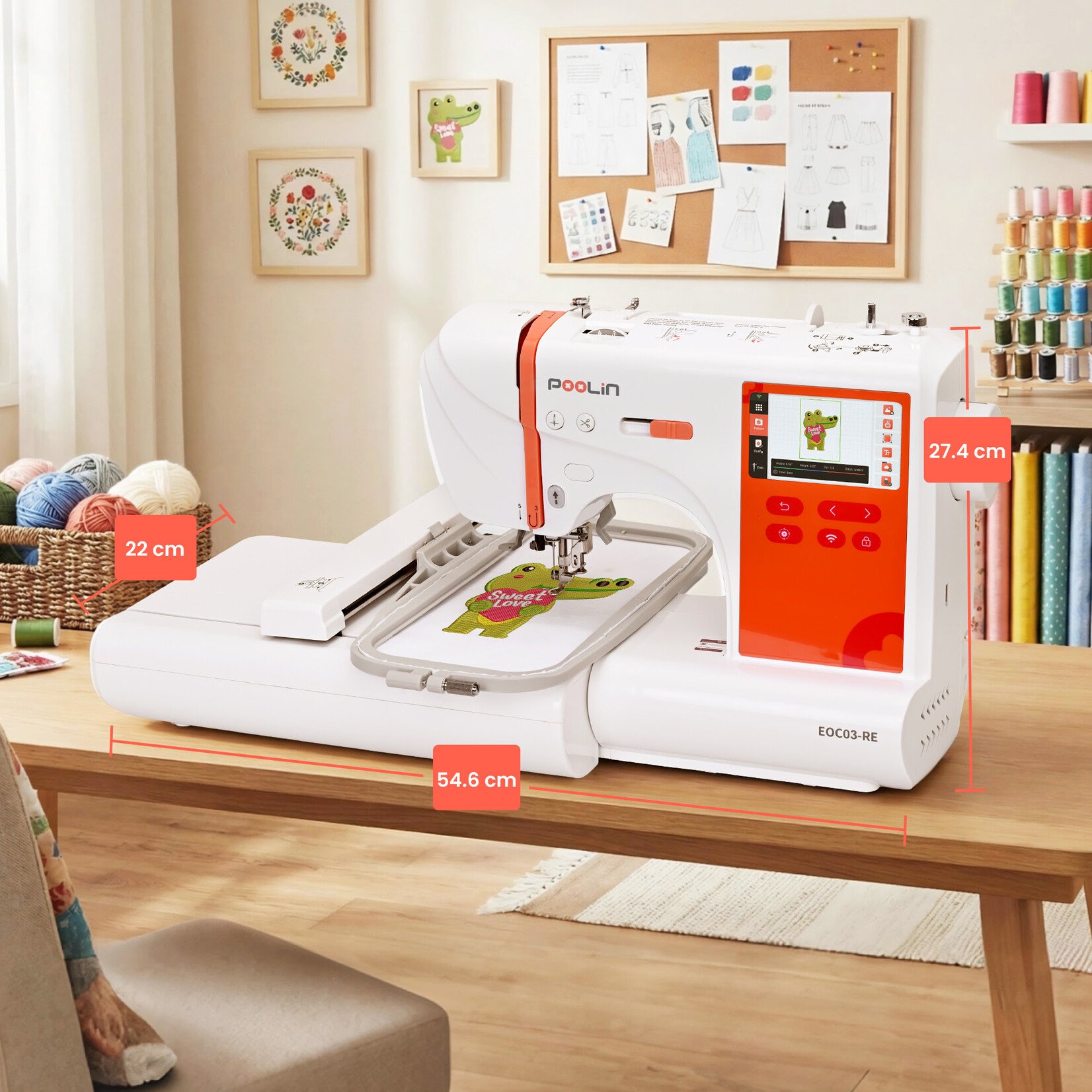 PooLin EOC03 Embroidery Machine