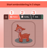 PooLin EOC05 Embroidery Machine (red)