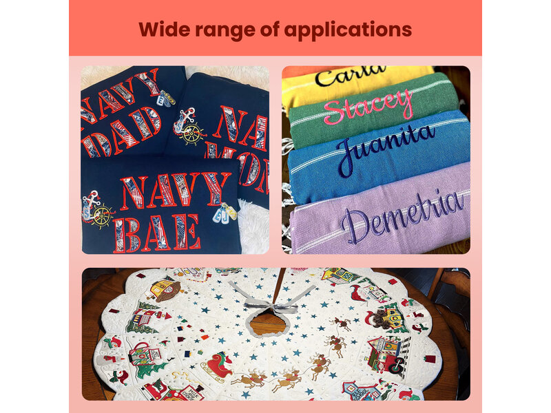 PooLin EOC06 Embroidery Machine (red)