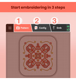 PooLin EOC06 Embroidery Machine (red)