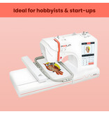 PooLin EOC05 2-in-1 Sewing & Embroidery Machine (red)