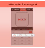 PooLin EOC05 2-in-1 Sewing & Embroidery Machine (red)