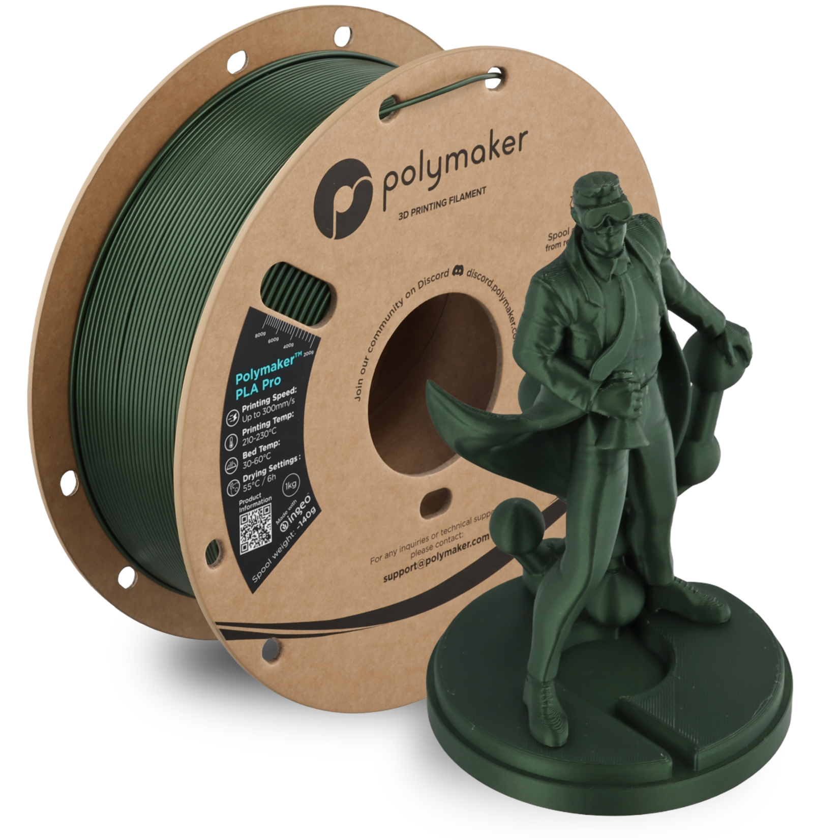 Polymaker Polymaker PLA Pro Metallic Green