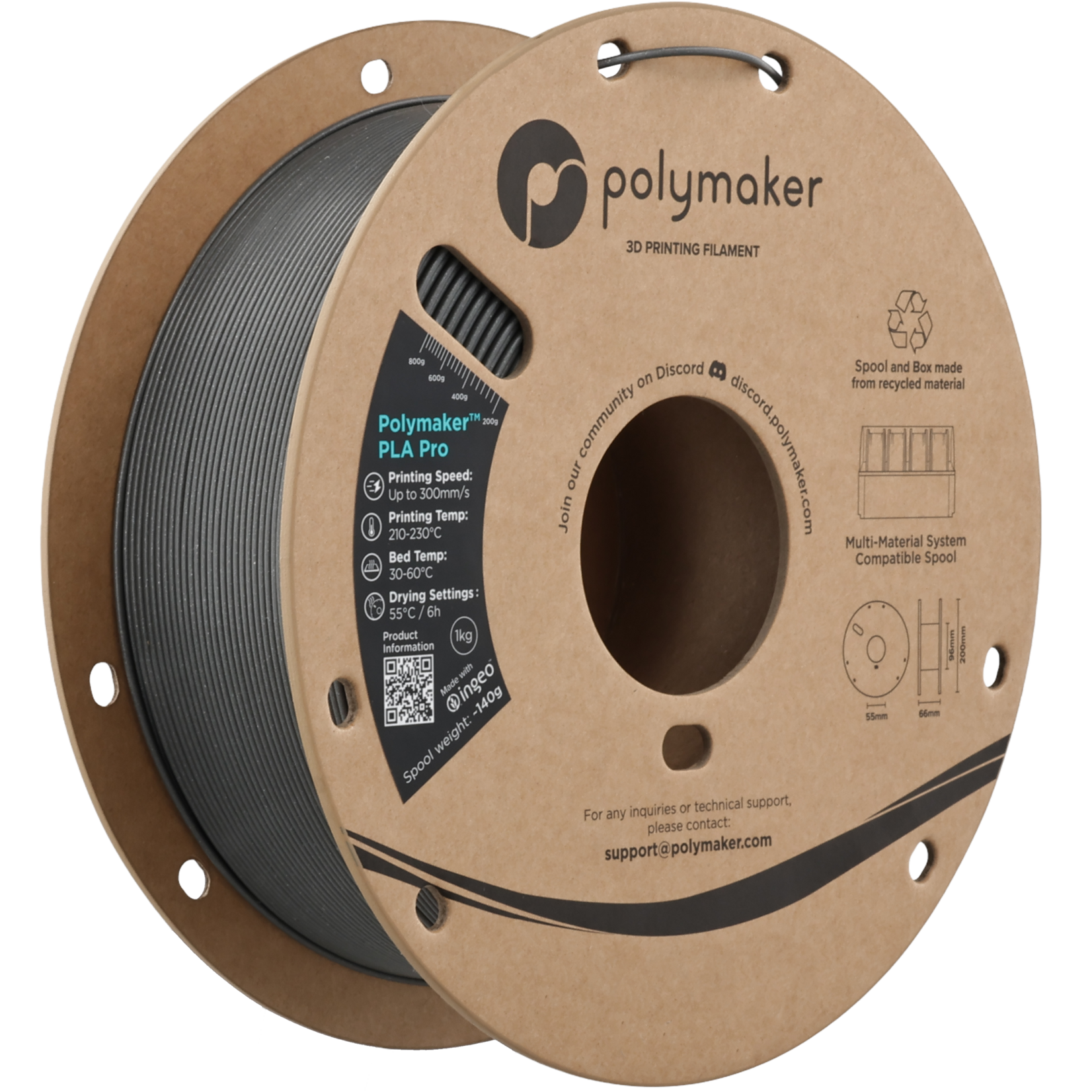 Polymaker PLA Pro - Metallic Chrome