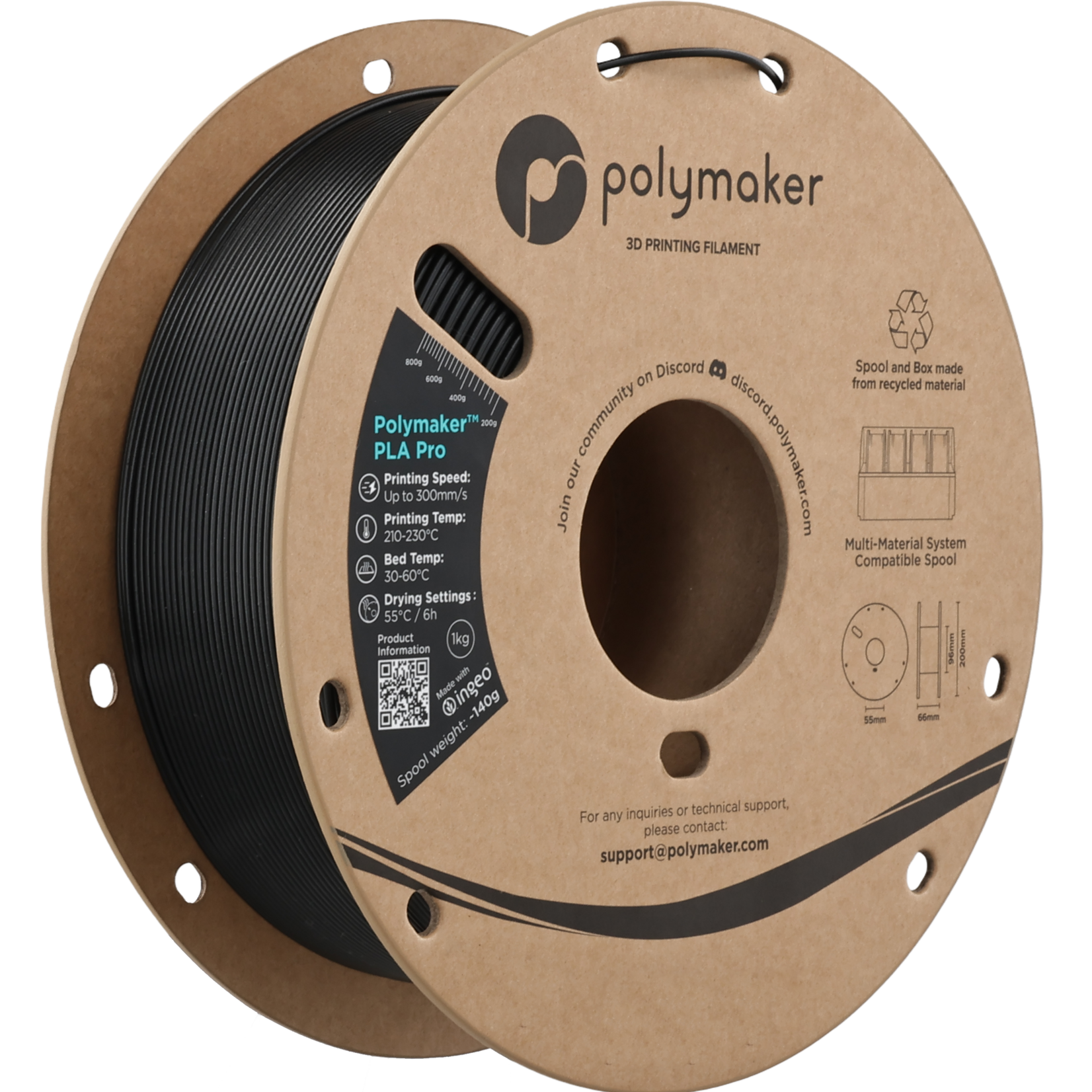 Polymaker Polymaker PLA Pro Metallic Black