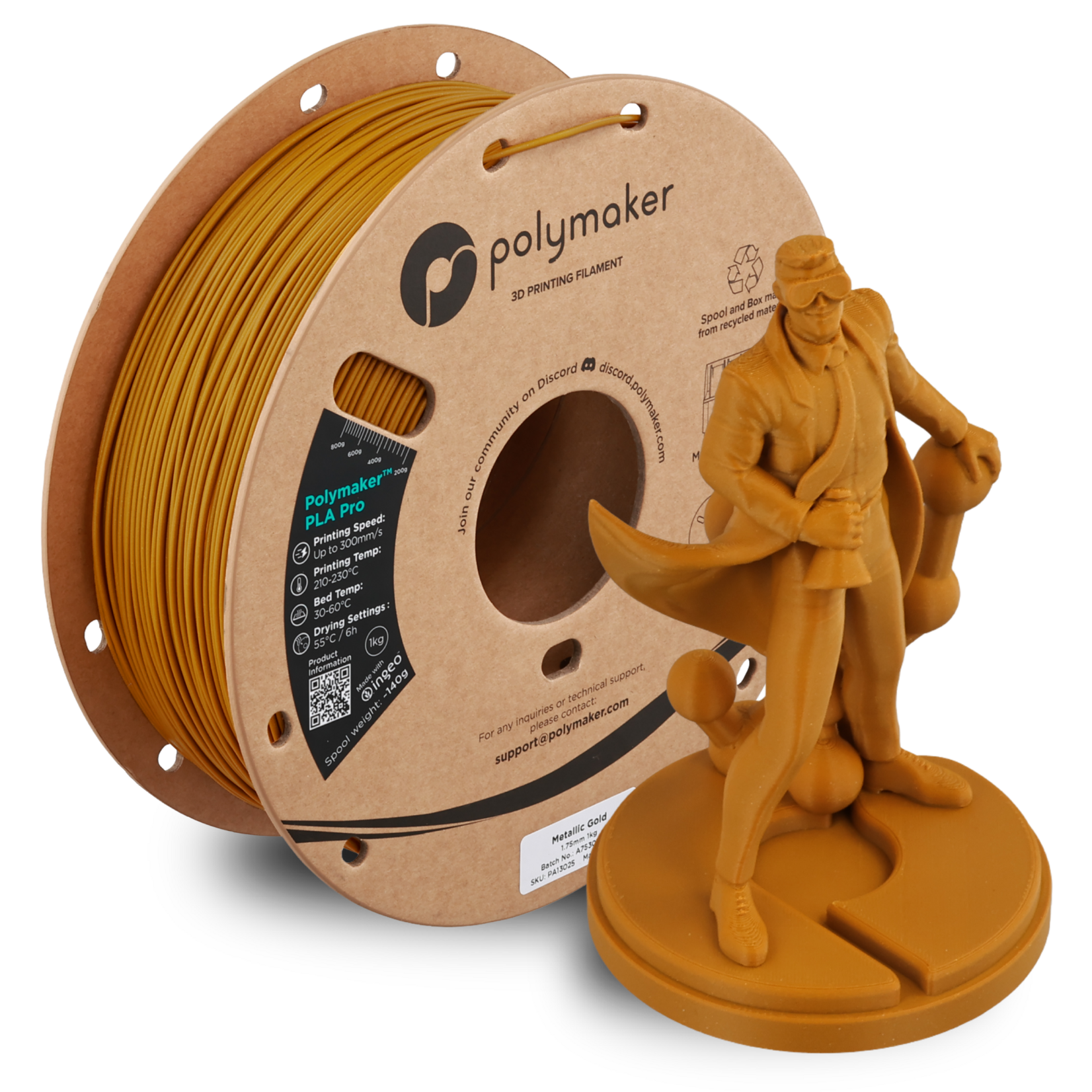 Polymaker Polymaker PLA Pro Metallic Gold