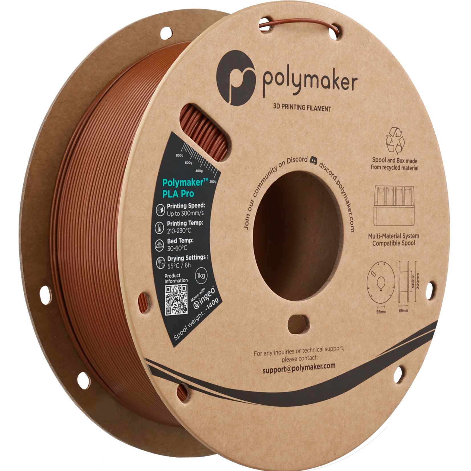 Polymaker PLA Pro - Metallic Bronze
