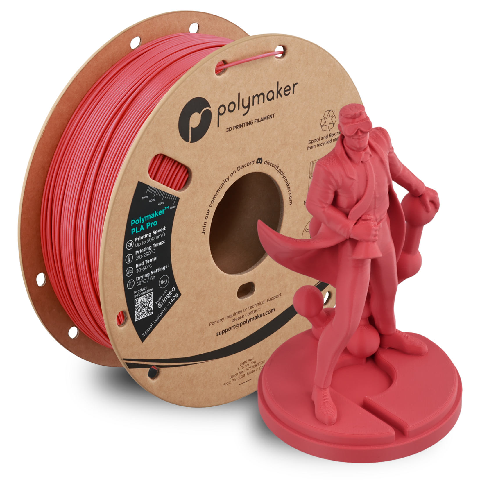 Polymaker Polymaker PLA Pro Light Red