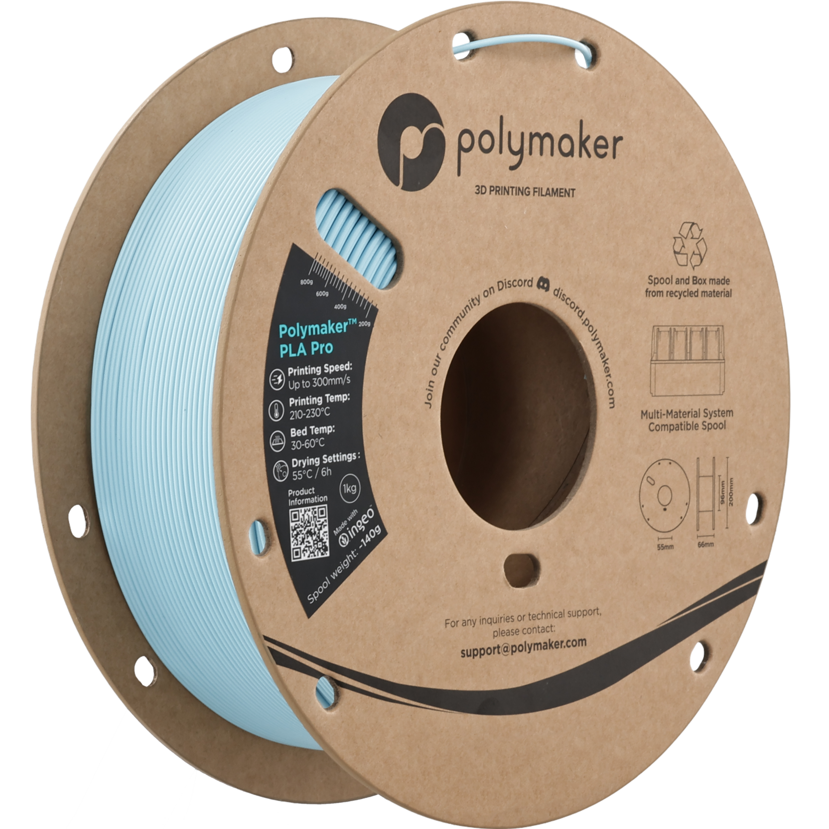 Polymaker PLA Pro - Lichtblauw