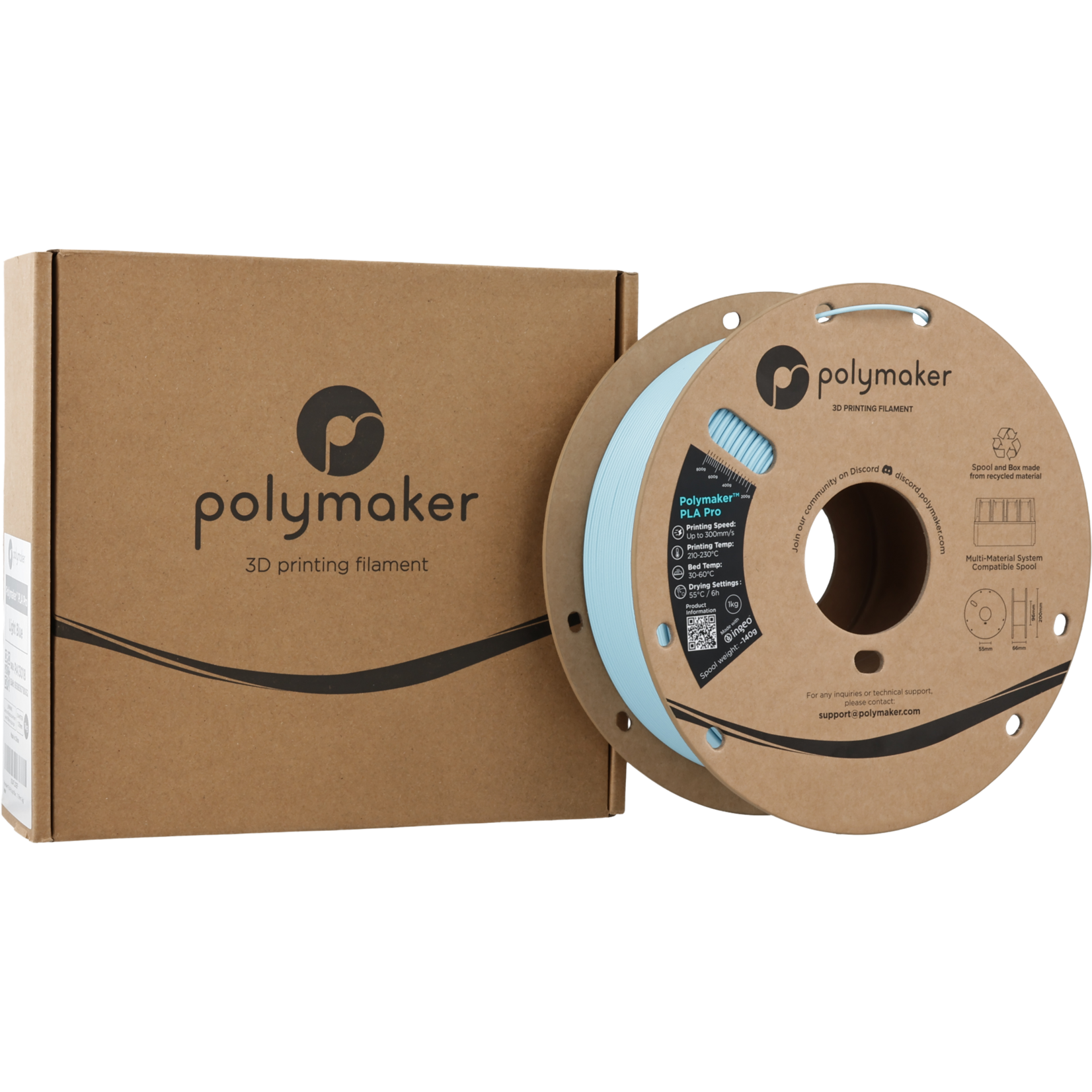 Polymaker PLA Pro - Lichtblauw