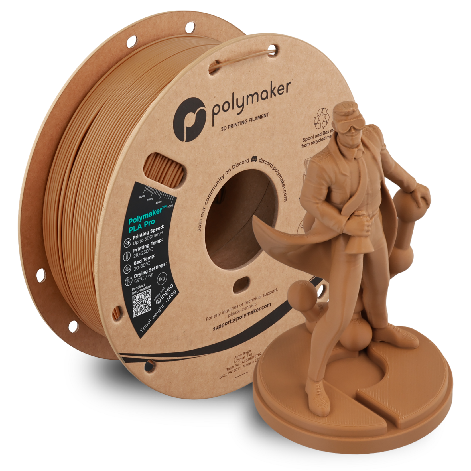 Polymaker PLA Pro - Army Beige