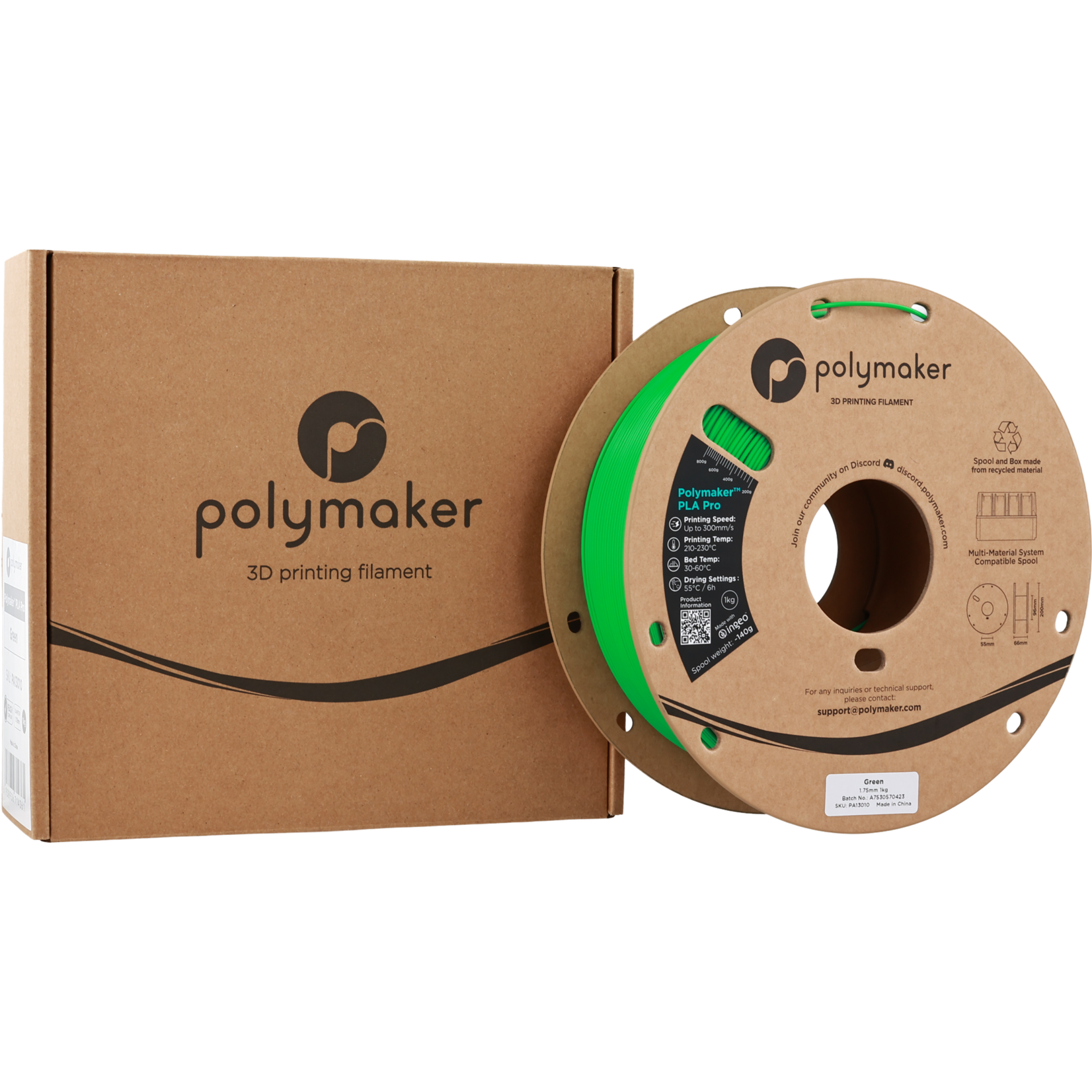 Polymaker PLA Pro - Green
